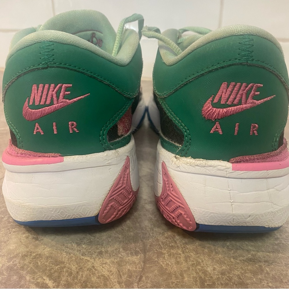 Nike Men's Zoom Freak 5 Floral Sneakers - Green, Pink, Yellow Accents - Picture 4 of 9